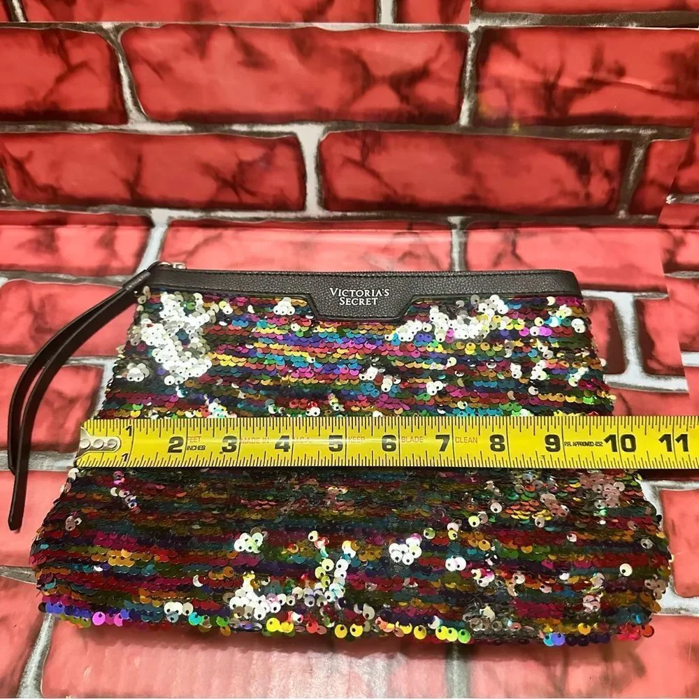 Victoria’s Secret Rainbow Sequin Makeup Bag